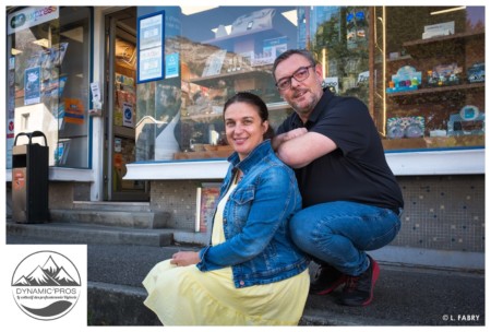 portrait d'un couple de buralistes à Ugine