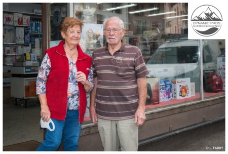 portrait d'un couple de commerçants en Savoie (Ugine)
