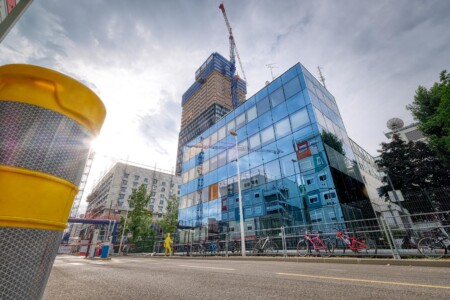 Photographe De Chantier à Lyon : Depuis Le Pied De La Nouvelle Tour La To-Lyon En Cours De Construction