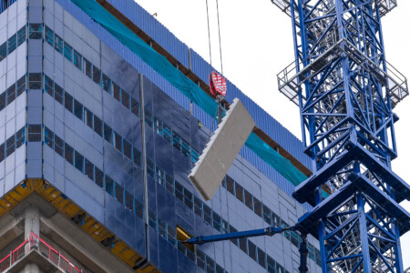 Photographe De Chantier à Lyon : Deniers étages En Construction Sur La To-Lyon