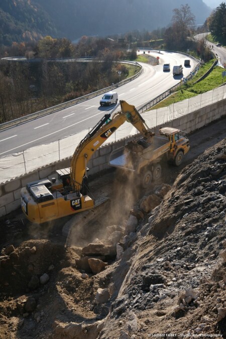 photographe de chantier en Tarentaise : sur une carrière en Savoie (société Martoïa)