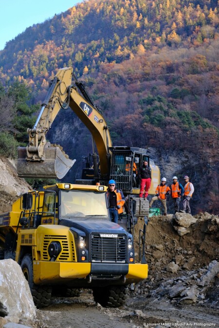 photographe de chantier en Tarentaise : réunion de chantier à la carrière CSME Villette par Martoïa