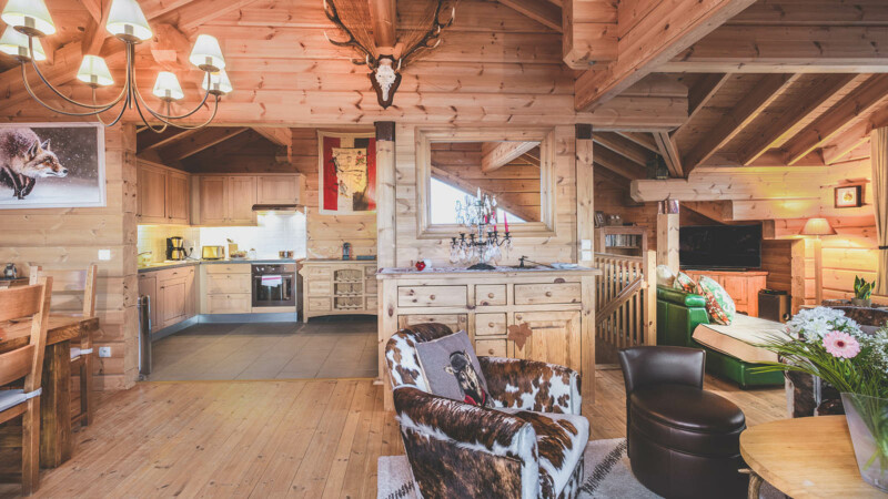 Photographe immobilier dans un chalet à Courchevel : vue générale