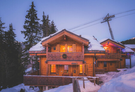 Photographe Immobilier Dans Un Chalet à Courchevel : Vue Extérieure