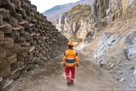 photographe de chantier en Tarentaise : Chantier BTP sur une carrière en Savoie (société Martoïa)
