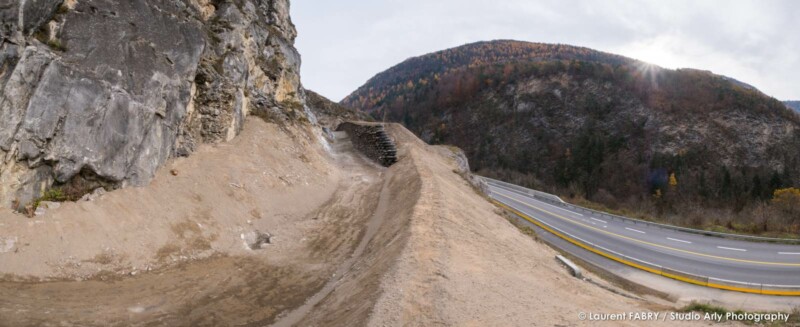 Chantier BTP sur une carrière en Savoie (société Martoïa)