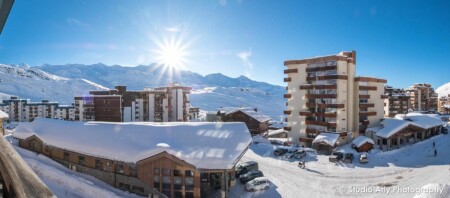 Vue depuis un appartement dans la résidence Sérac, (Photographe d'appartements à Val Thorens)