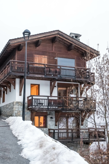 Vidéaste immobilier à Courchevel appartement La Tania, Courchevel, 3 Vallées : vue extérieure