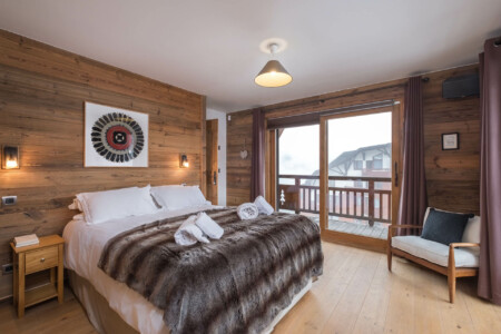 Vidéaste immobilier à Courchevel appartement La Tania, Courchevel, 3 Vallées : chambre