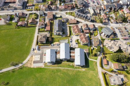 Photographe promoteur immobilier dans les Alpes : Photographe promoteur immobilier dans les Alpes résidence Sénior à Thônes (74) : vue extérieure