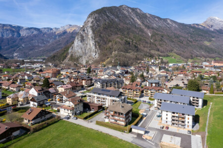 Photographe promoteur immobilier dans les Alpes : Photographe promoteur immobilier dans les Alpes résidence Sénior à Thônes (74) : vue extérieure