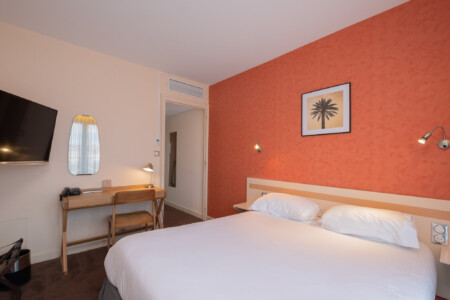 Photographe d'hôtel dans l'Ain, le Logis de Brou : chambre double