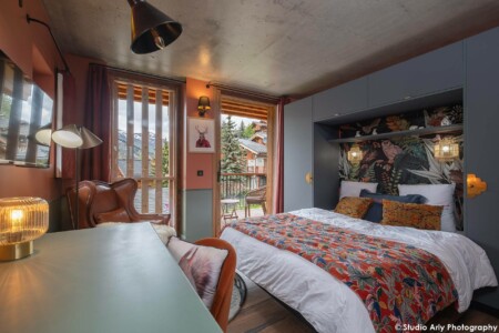Photographe chalet de luxe dans les Alpes : une chambre