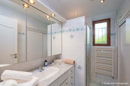 Photographe immobilier au lac d'Annecy : la sale de bain