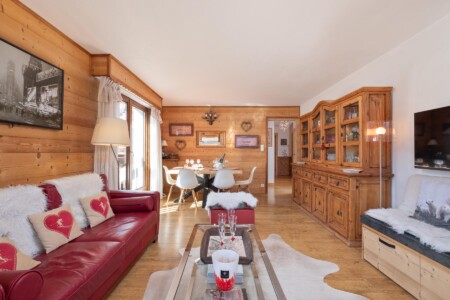 Grand salon salle à manger et sa cheminée