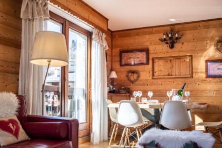 Décoration très soignée pour cet appartement megévain