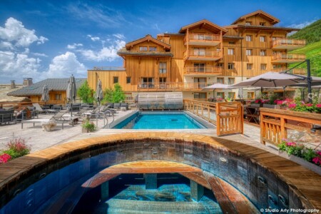 Piscine de l'hôtel les Grandes Rousses, à l'Alpe d'Huez