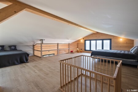 Salle enfants sous les combles dans un nouveau chalet du Beaufortain