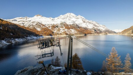 Reportage photo et vidéo sur une passerelle himalayenne au-dessus du lac du Chevril, Tignes (73)