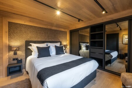 Photographe de chalet à Megève : une chambre